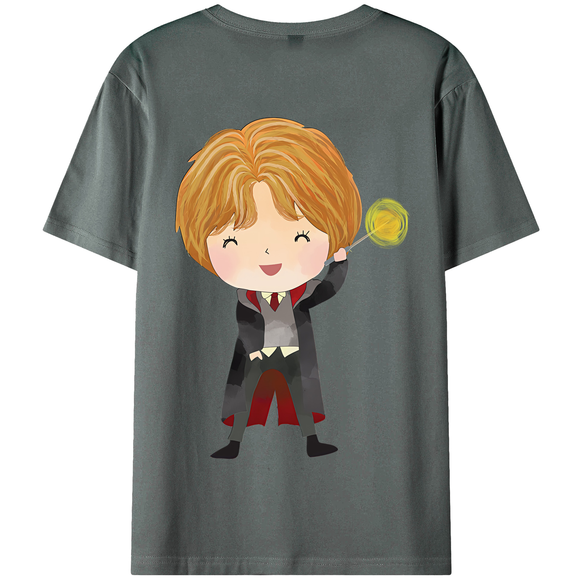 （画像用） Harry Potter ハリー・ポッターシリーズ 綿100％半袖Tシャツ（背面プリント）